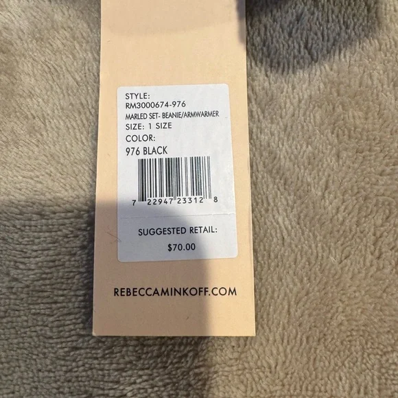 Rebecca Minkoff hat and glove set nwt - Picture 6 of 7